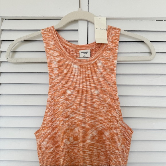 A&F Orange Rib-Knit Tank Top - Picture 2 of 4
